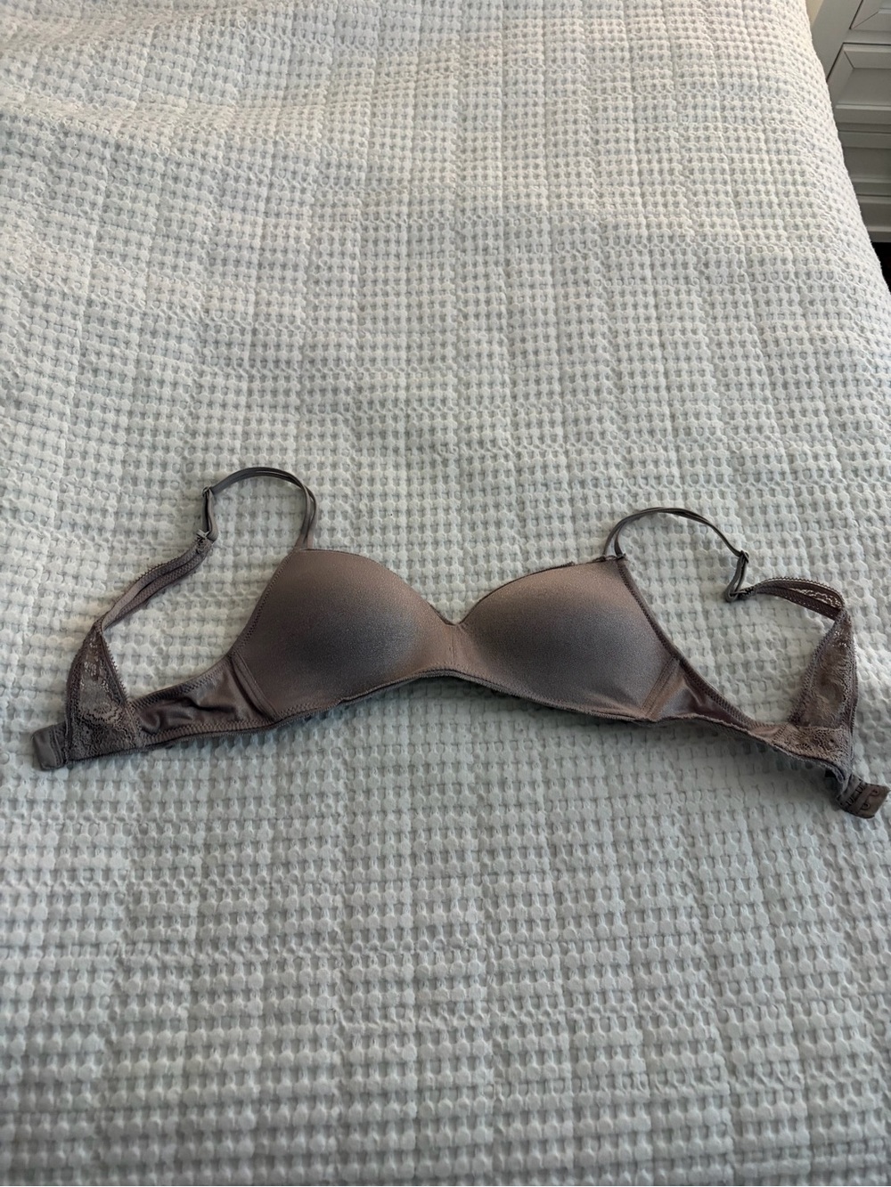 aerie Smooth Molded Underwire Bra in Taupe
